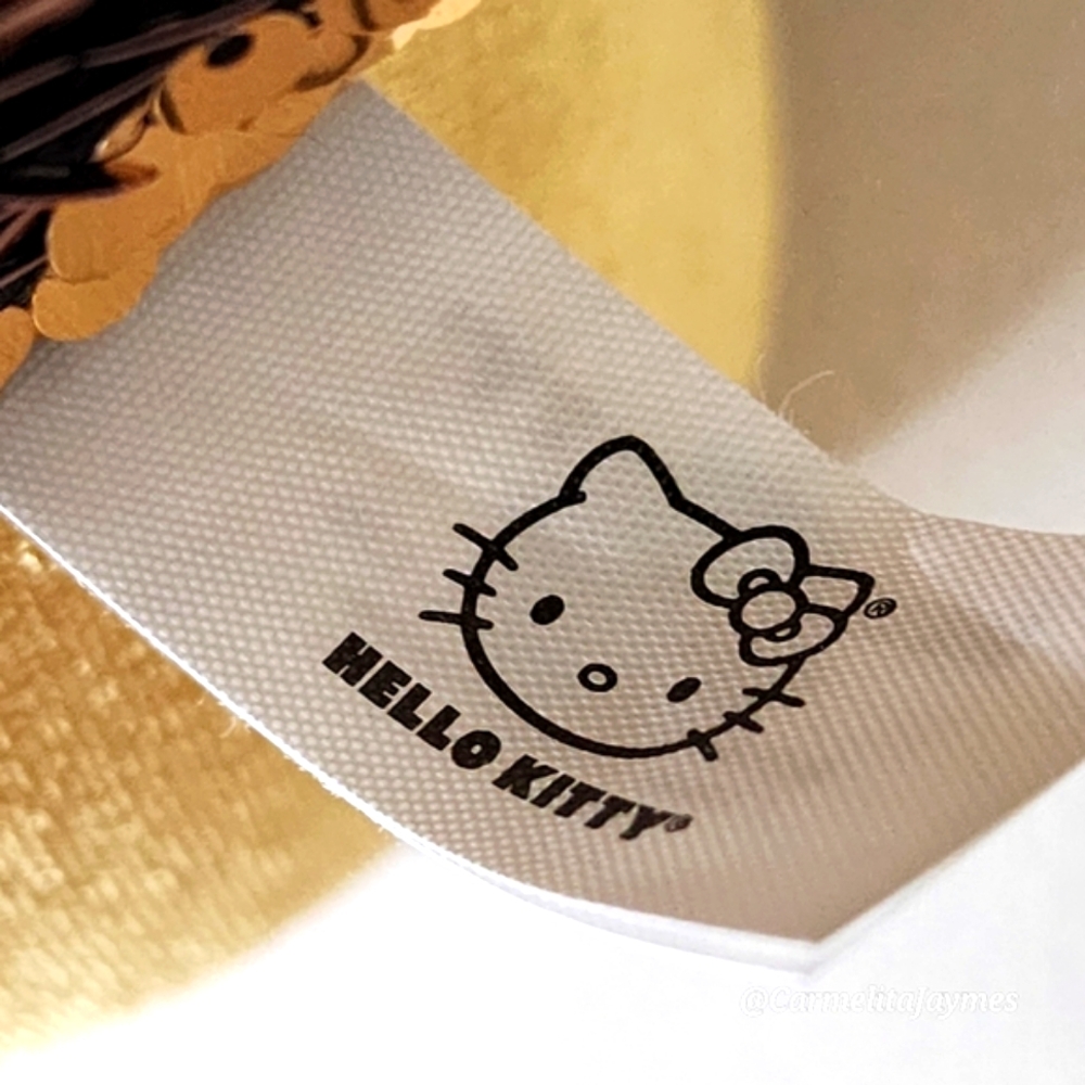 HELLO KITTY 😺 24" Gold Sequin ✨️ Limited Edition Sanrio Plush 1 of 3k ☆ NWT ☆ - Picture 9 of 10